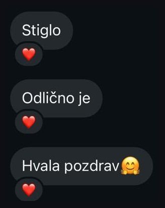 Poruka kupca Anonimno