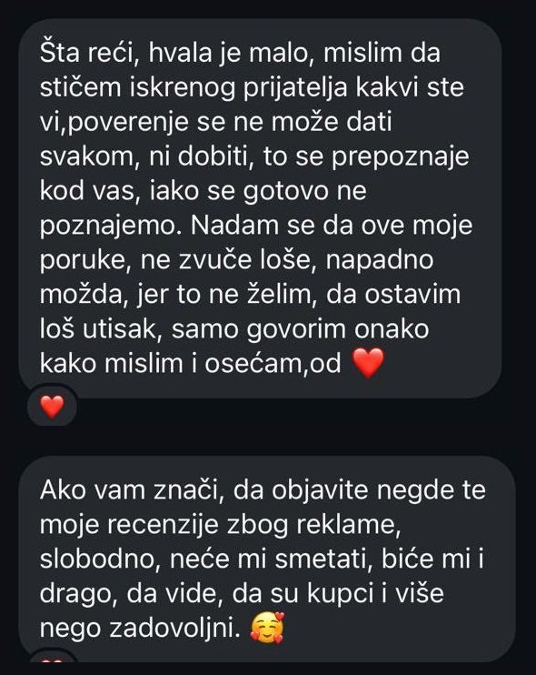 Poruka kupca Tanja