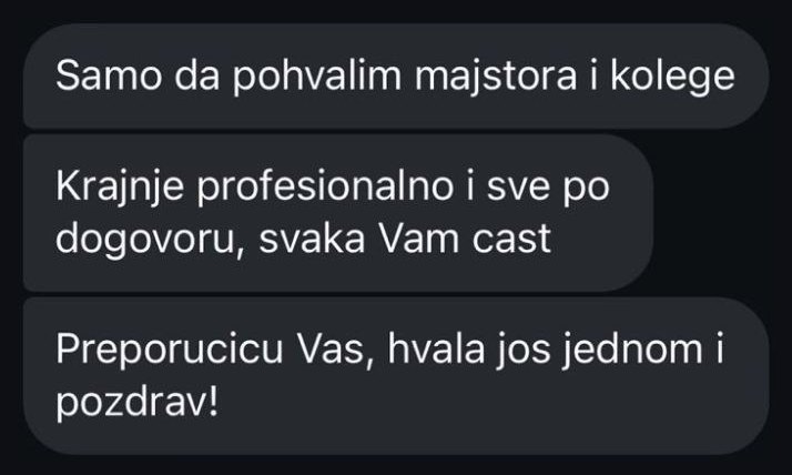 Poruka kupca Danijela