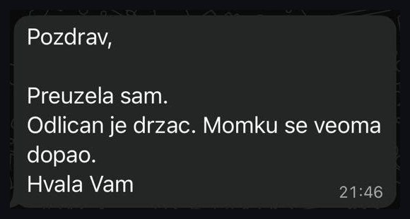 Poruka kupca Aleksandra