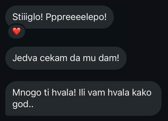 Poruka kupca Anonimno