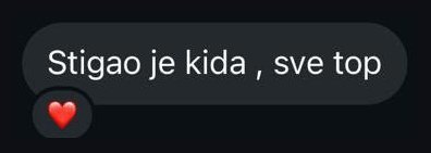 Poruka kupca Danilo